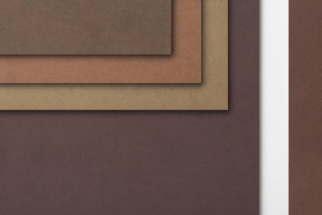 Terra is a naturally dried grey fibre cement board with a translucent, strongly pigmented surface. The name Terra represents the epitome of the character for the earthy warm tones. 