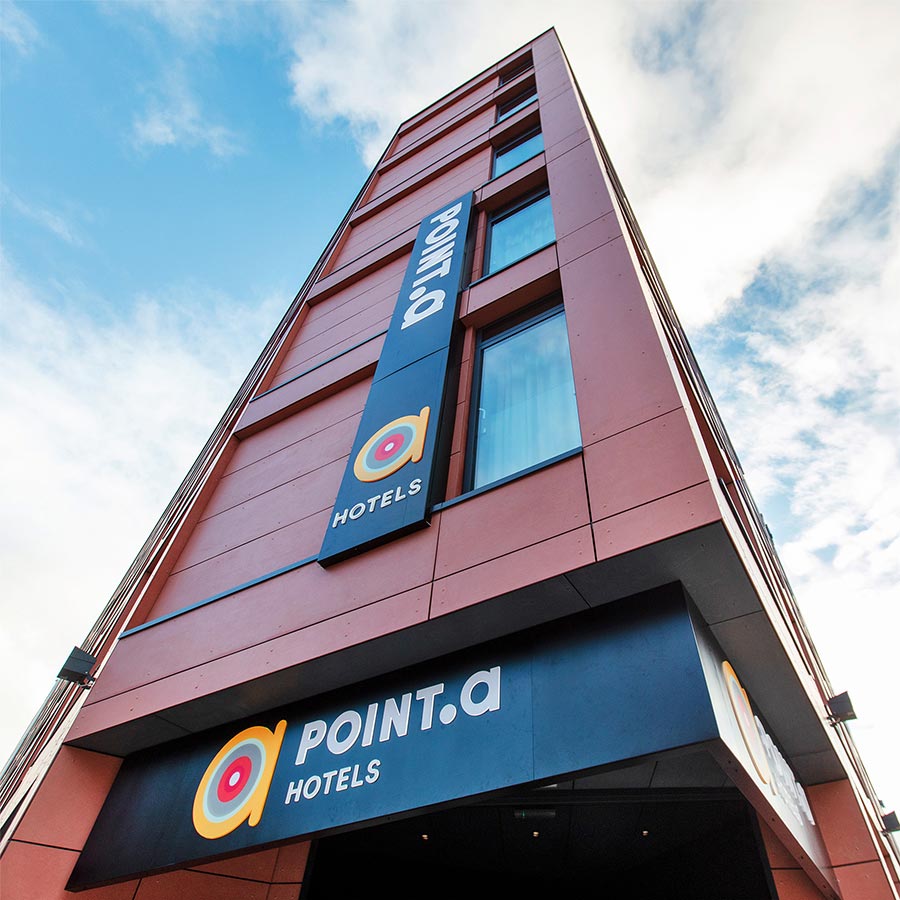 On this project for Point A Hotel, Dublin - Sperrin Facades provided a full SFS Infill Works and weather board. We used Cembrit Rainscreen insulation with fire breaks and aluminium sub frame. The main contractor was Sheahan Collins Construction and the building was designed by Morrison Design.