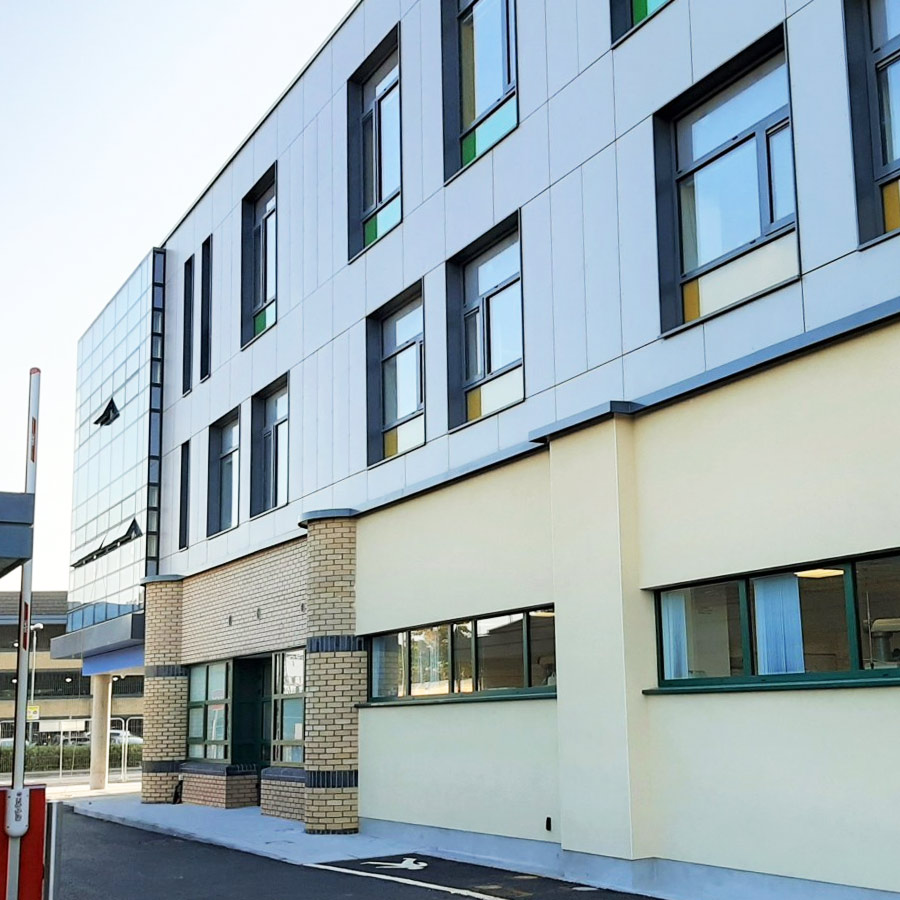 Facade project Tallaght Hospital, Dublin, in Dublin